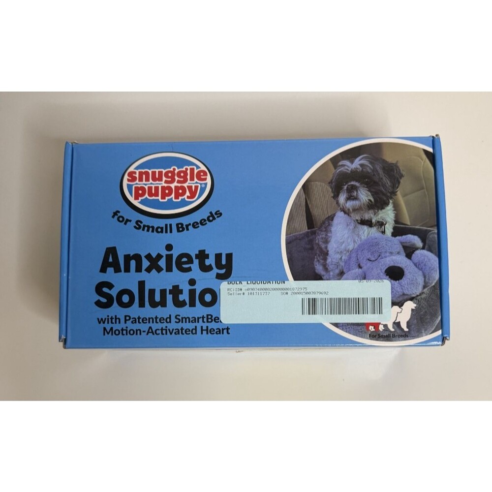 Snuggle Puppy Heartbeat Junior Stuffed Anti-Anxiety Toy for Small Dogs NEW
